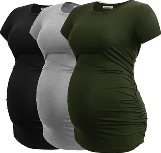 Lataly Women's Maternity Bodysuit Pregnancy Shapewear Double Lined