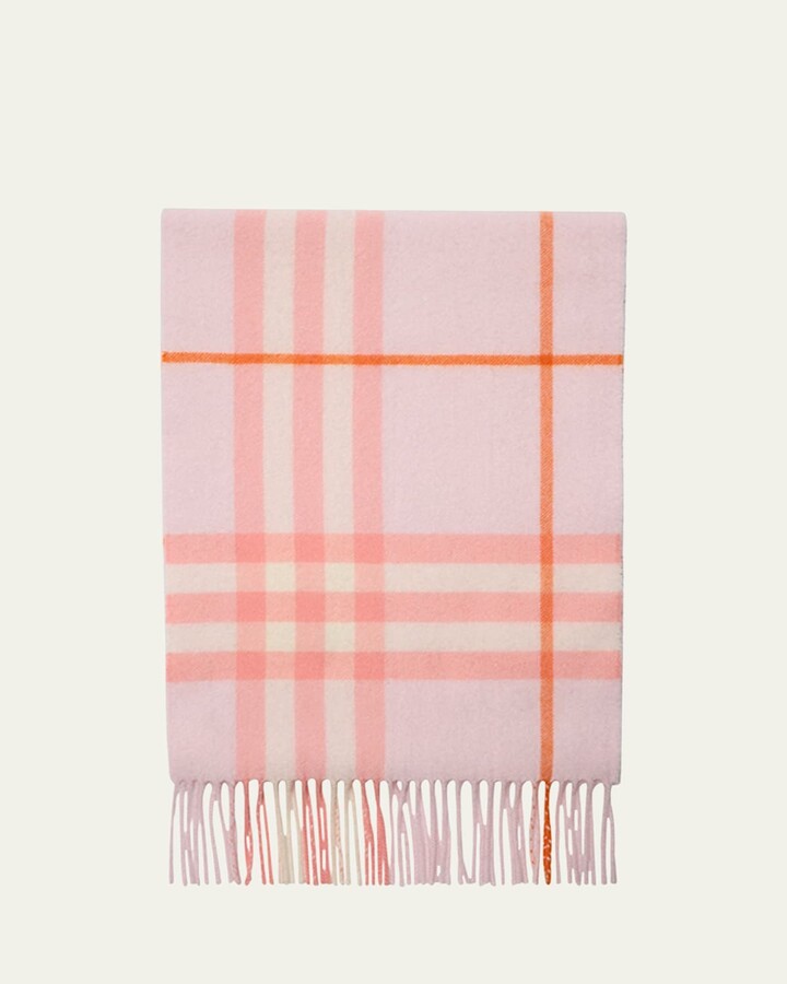Giant Check Cashmere Scarf