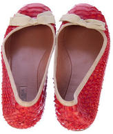 Thumbnail for your product : Alaia Python Flats