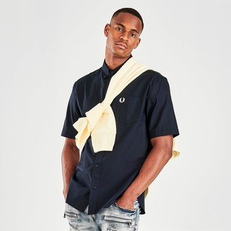 athletic fit short sleeve button down