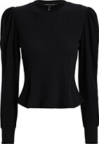 Thumbnail for your product : Marissa Webb Blair Puff-Sleeve Waffle Knit Top