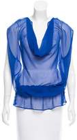 Thumbnail for your product : Christian Dior Sleeveless Draped Blouse