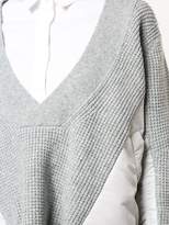 Thumbnail for your product : Sacai deep V-neck jumper
