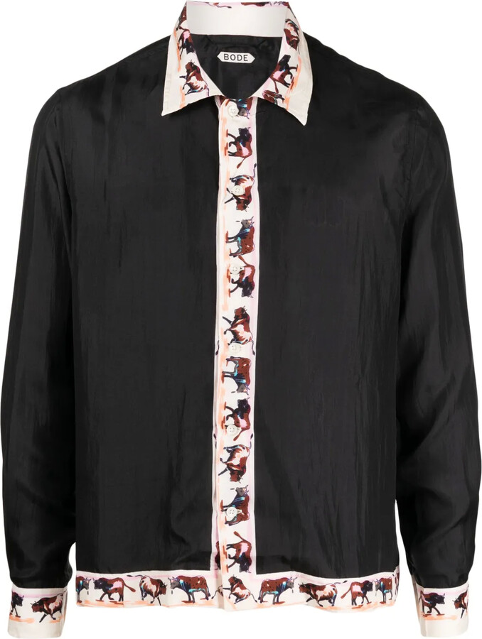 Bode Taureau silk shirt