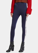 Thumbnail for your product : MSGM Jodhpur Logo Stirrup Track Pants in Navy