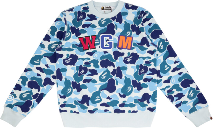 Bape Abc Shark Crewneck T Shirt Blue Camo Small Shopstyle Tees Bape Abc Shark Crewneck T Shirt Blue Camo Small Shopstyle Tees