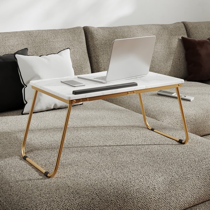 Dunelm Dawson Laptop Stand Marble Effect Marble ShopStyle