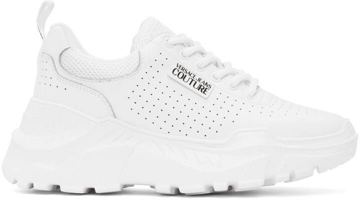 Versace Jeans Couture White Speed Track Sneakers - ShopStyle