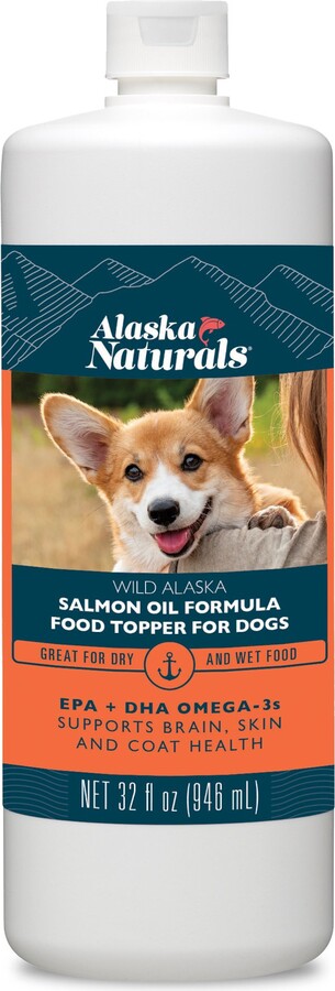 Alaska Naturals Wild Alaskan Salmon Oil Formula Dog Supplement, 32-fl oz bottle