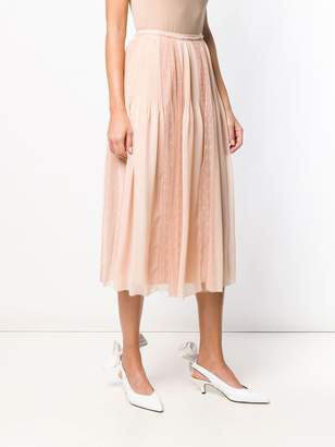 RED Valentino pleated tulle skirt