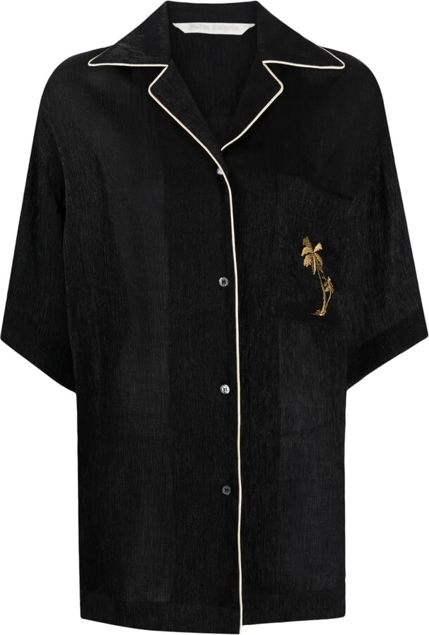 Palm Angels Soireé logo-embroidered shirt