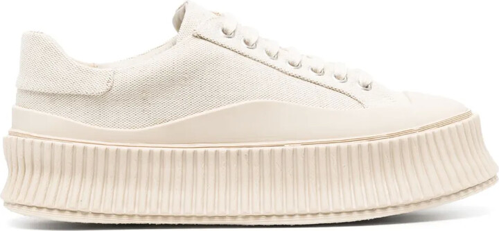 Jil Sander Low-Top Leather Sneakers