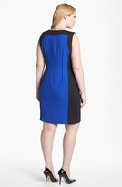 Thumbnail for your product : Calvin Klein Sleeveless Colorblock Dress (Plus Size)