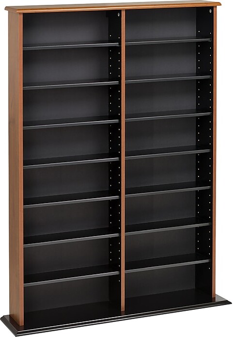 Prepac Double Width Wall Storage, Cherry and Black (CMA-0640)