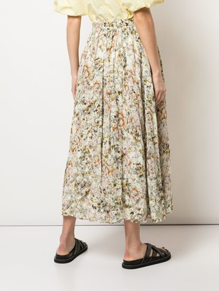 Co High-Waisted Floral Skirt