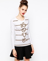 Thumbnail for your product : Love Moschino Love Rope Long Sleeve T-Shirt