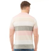 Thumbnail for your product : French Connection Mens Wide Four Stripe Polo Pink Melange