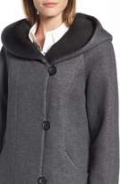 Thumbnail for your product : Gallery Hooded Double Face Knit Coat