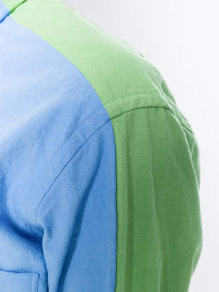 Thom Browne contrast panel shirt