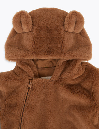 Marks and Spencer Faux Fur Bear Pramsuit (7lbs-12 Mths)