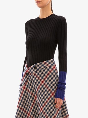 J.W.Anderson Ribbed Contrast Sleeve Sweater