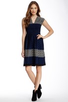 Thumbnail for your product : Max Studio Smocked Jacquard Dress