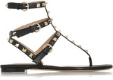 Thumbnail for your product : Valentino Rockstud textured-leather sandals
