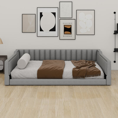 Mercer41 Upholstery Daybed And Side Storage Pocket