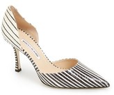 Thumbnail for your product : Manolo Blahnik 'Ganici' Snake Embossed Leather d'Orsay Pump (Women)