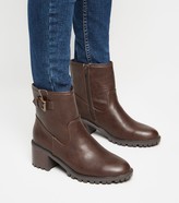 Thumbnail for your product : New Look Buckle Chunky Biker Boots