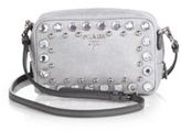 Thumbnail for your product : Prada Embellished Denim Camera Messenger Bag