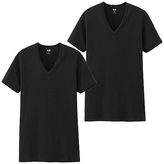 Thumbnail for your product : Uniqlo MEN Supima Cotton Short Sleeve Rib T-Shirt - 2 Pack