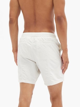 Ami De Coeur-patch Swim Shorts - Cream