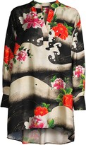 Mayumi Floral Wave Oversized Shirt 