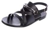 Thumbnail for your product : Gucci Leather Horsebit Sandals