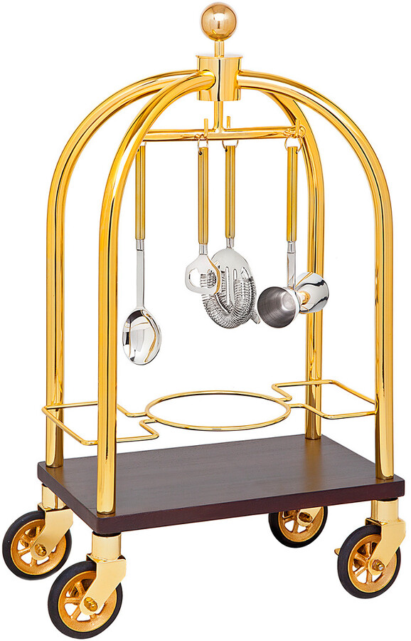 Godinger Bellhop Luggage Cart Bar Tool Set ShopStyle Wine Buckets