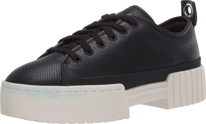 womens leather platform sneakers