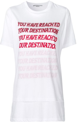 Stella McCartney embellished slogan T-shirt