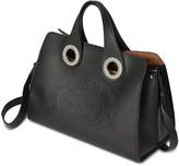 Thumbnail for your product : Burberry The Leather Crest Grommet Detail Tote