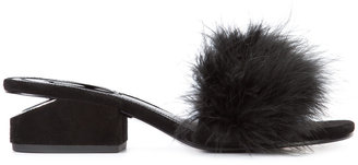 Alexander Wang feather sandals - women - Leather/Marabou Feathers - 41