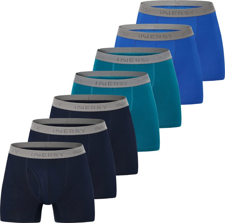 INNERSY Mens Pants Underwear Long Leg Boxer Briefs No Chafing Trunks