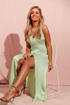 Thumbnail for your product : boohoo NEW Womens Plus Hammered Satin Button Through Maxi Dress in Polyester