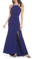 Thumbnail for your product : Morgan & Co. Strappy Back Trumpet Gown