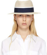 Thumbnail for your product : Maison Michel Beige Andre Panama Hat