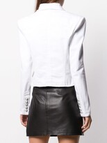 Thumbnail for your product : Balmain Double-Breasted Cropped Blazer