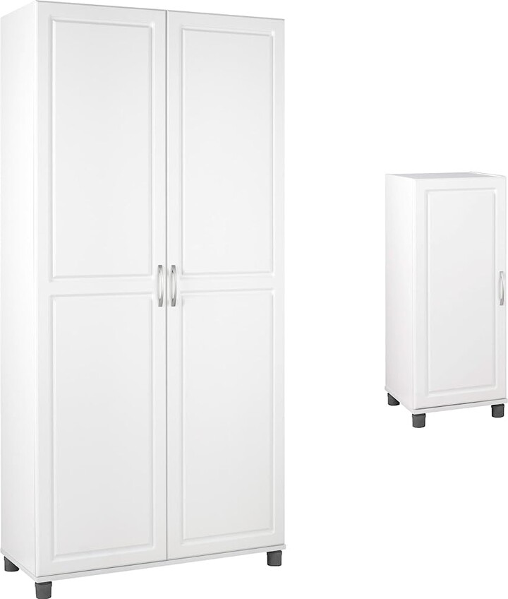 SystemBuild Kendall 36" Utility Storage White & Kendall Stackable Storage 16