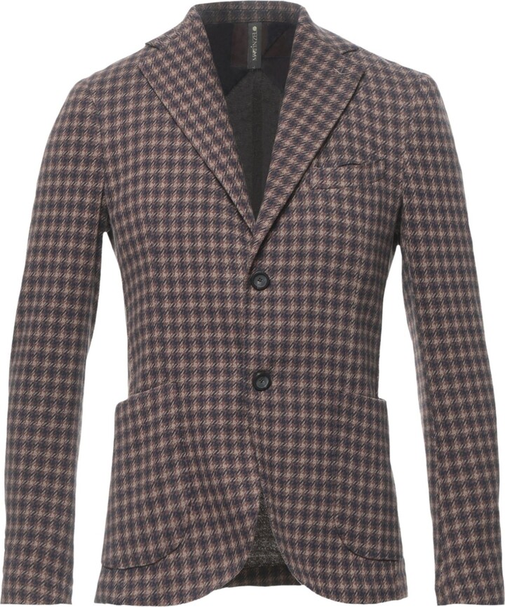 MARTIN ZELO Suit Jacket Brown - ShopStyle