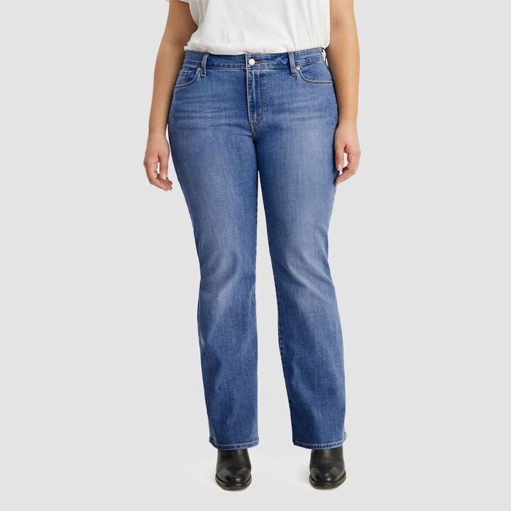 Levi's Women's Plus Size Mid-Rise Classic Bootcut Jeans - Lapis Sights 24 -  ShopStyle