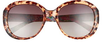 Lilly Pulitzer R) Magnolia 57mm Polarized Round Sunglasses