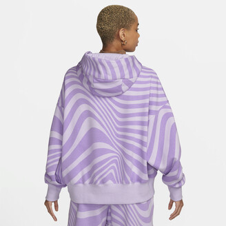 Nike Sportswear Phoenix Fleece Over-oversized Pullover Hoodie In Purple